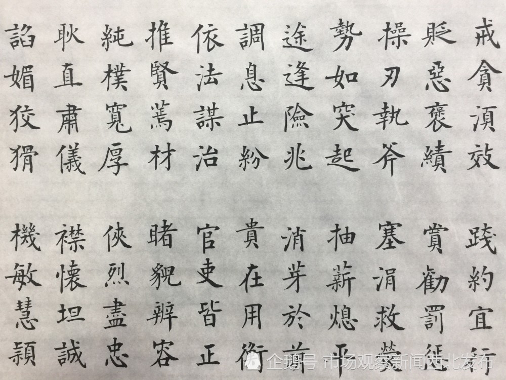 楷书|龙新社四千字文楷书作品欣赏