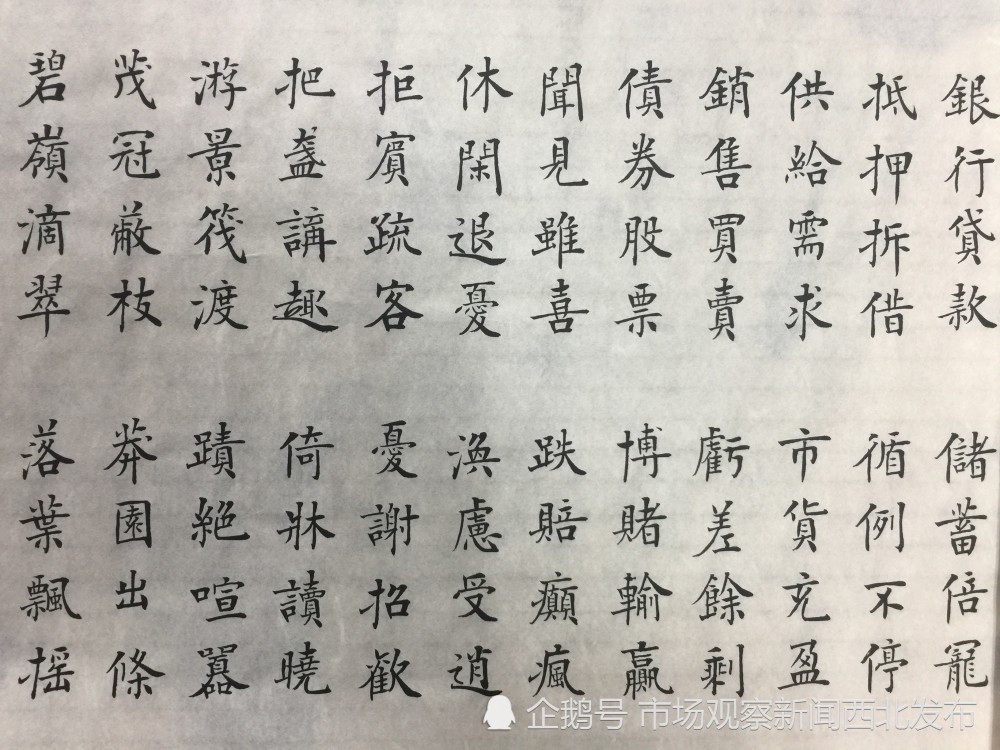 楷书|龙新社四千字文楷书作品欣赏