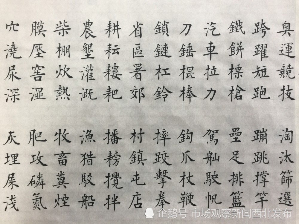 楷书|龙新社四千字文楷书作品欣赏