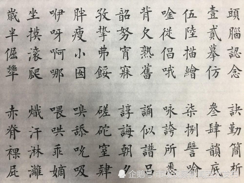 楷书|龙新社四千字文楷书作品欣赏