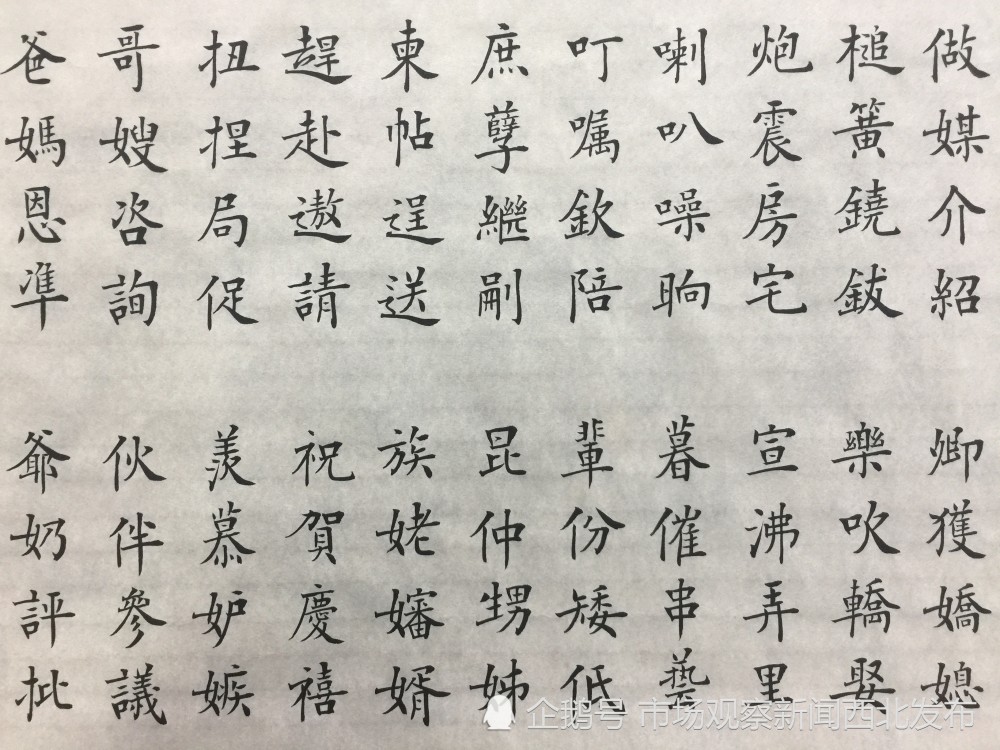 楷书|龙新社四千字文楷书作品欣赏
