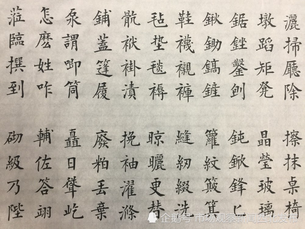 楷书|龙新社四千字文楷书作品欣赏
