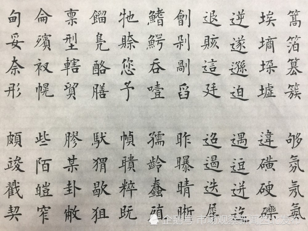 楷书|龙新社四千字文楷书作品欣赏