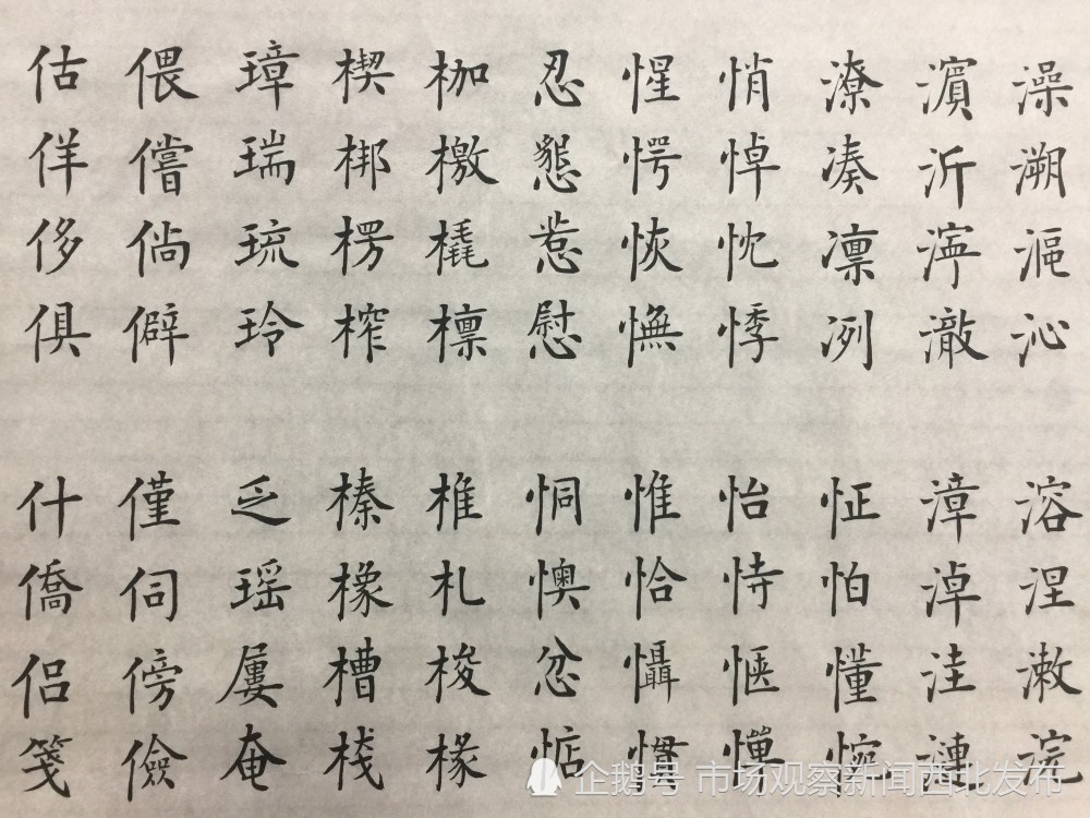 楷书|龙新社四千字文楷书作品欣赏