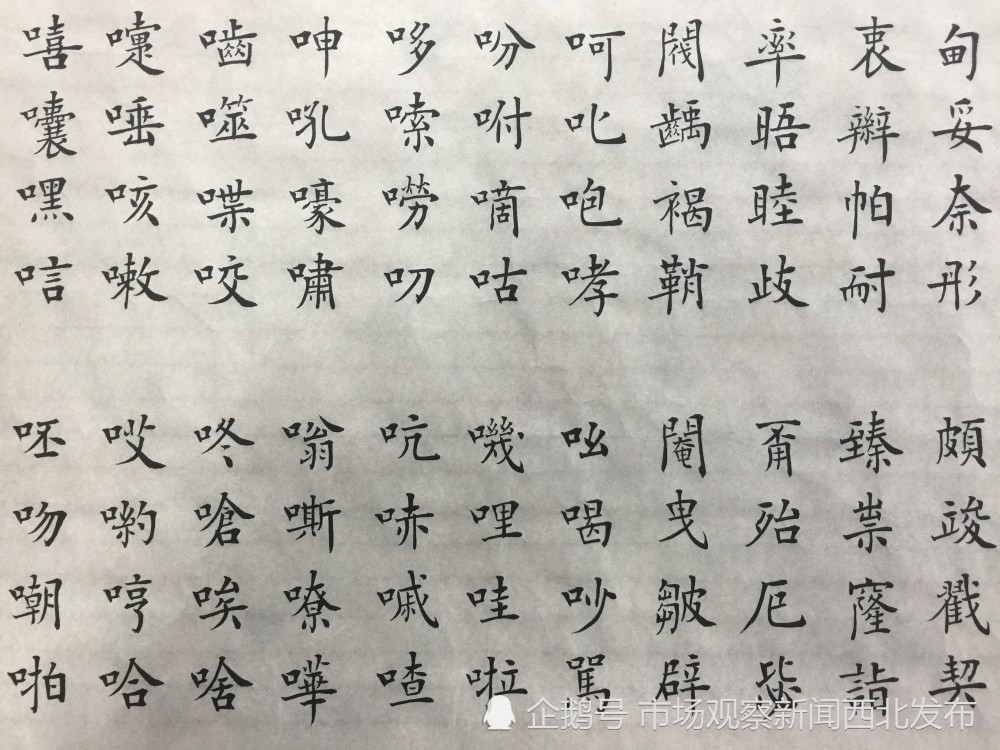 楷书|龙新社四千字文楷书作品欣赏