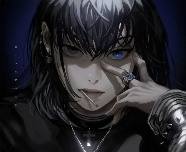 动漫女头酷酷风