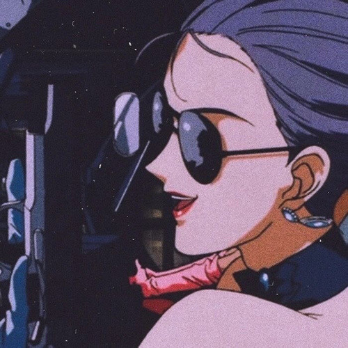 动漫女头酷酷风