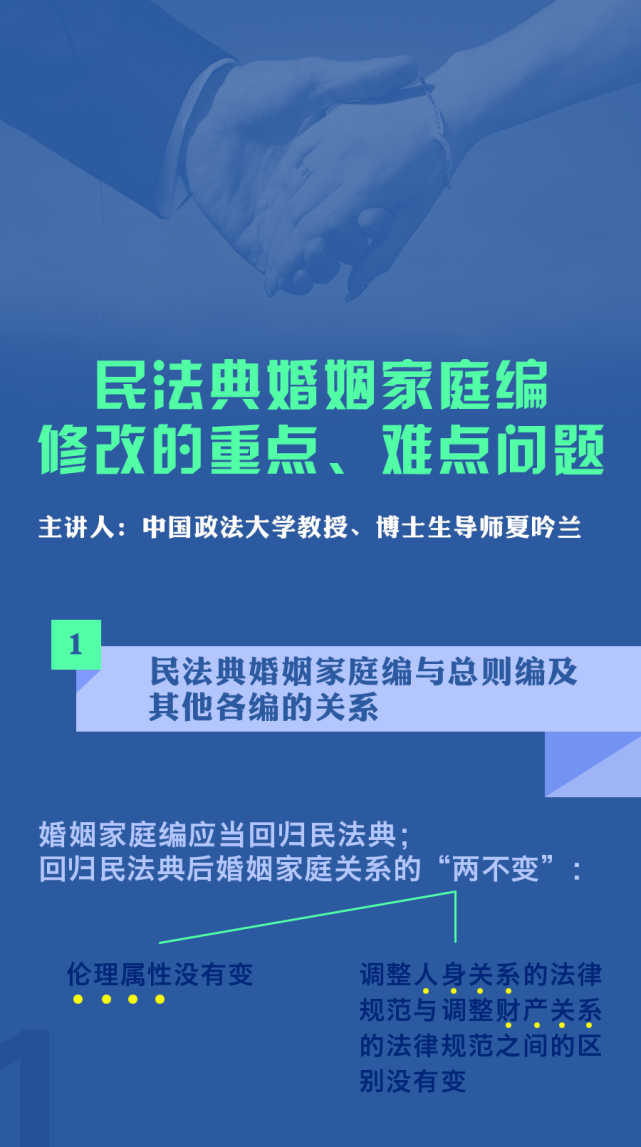 夏吟兰讲民法典婚姻家庭编