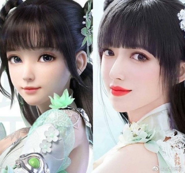 程潇冷感十足的cg建模漫画脸