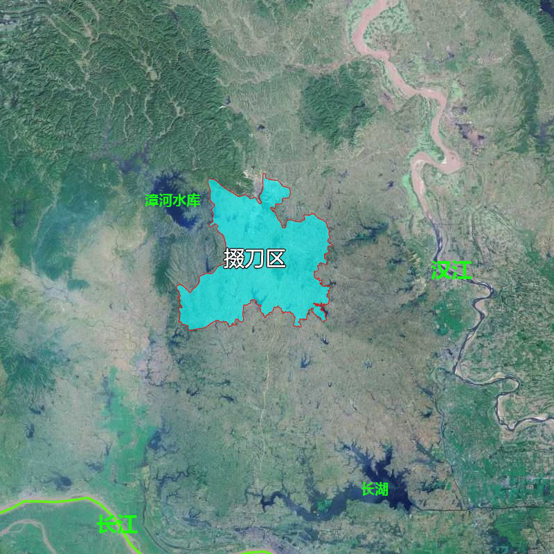 7張地形圖快速瞭解湖北省荊門市轄區縣市