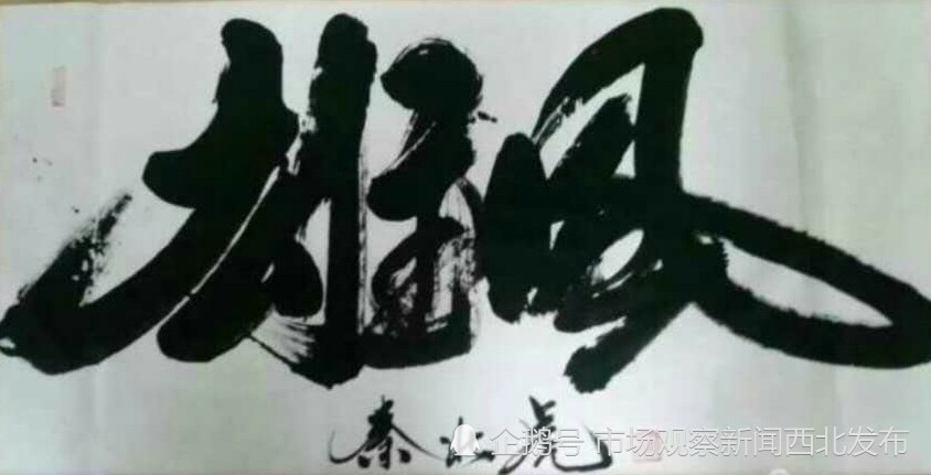 秦北虎|大秦人秦北虎“正反双笔”书法作品欣赏