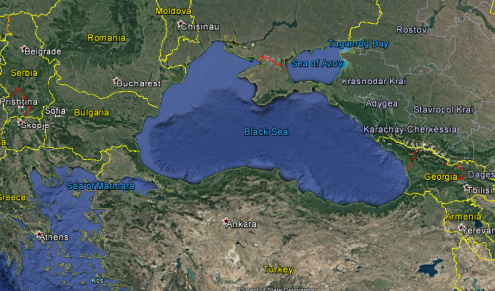 黑海面积图片