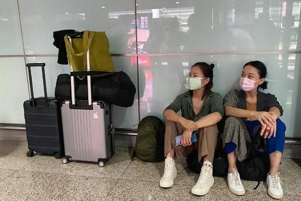 周迅|周迅在机场席地而坐，赵薇赶高铁坐地上啃汉堡，被赞接地气