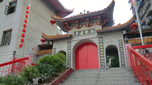 门口放着90吨大鼎,寺内还有造价1000万的铜钟|古寺|广西|寺庙|螺蛳粉