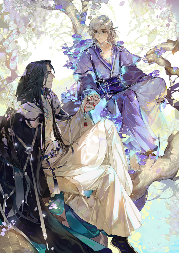 画风精美的一组"古风"人物插画作品欣赏!造型相当美型的大作