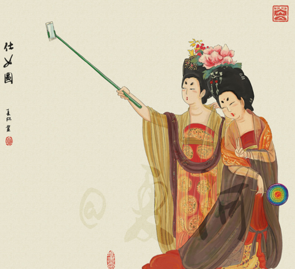 他画"萧何骑车追韩信"火遍全网,开启的祖传假画系列能把人笑傻_腾讯