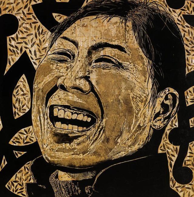 笑的大地——小岗村人肖像版画作品展_腾讯新闻