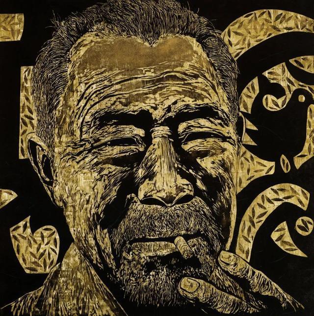 笑的大地——小岗村人肖像版画作品展_腾讯新闻