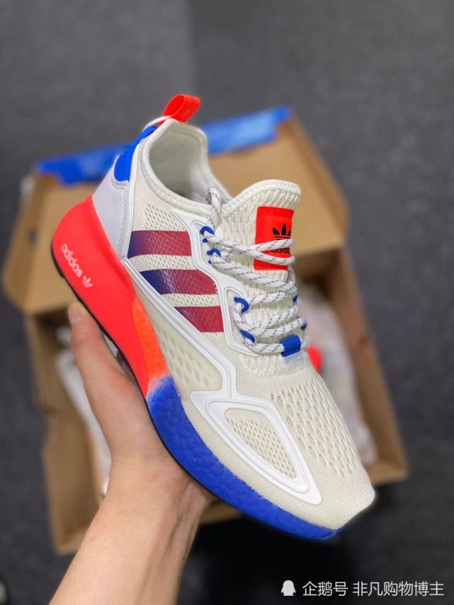 adidaszx2kboost2020夏季新款三叶草爆米花