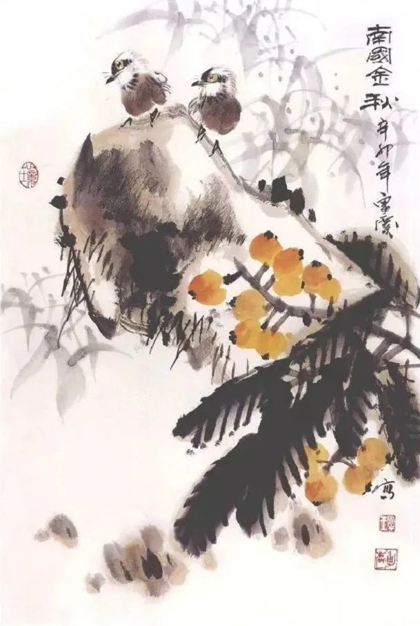 南国金秋|国画教程：写意《南国金秋》