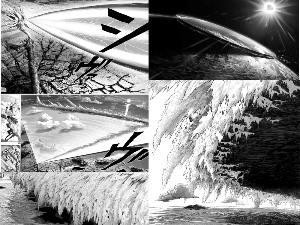 一拳超人|一拳超人5种毁天灭地的招式：两个由龙卷发出；她的大招削开地球