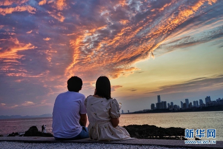 初秋小麦岛唯美相约