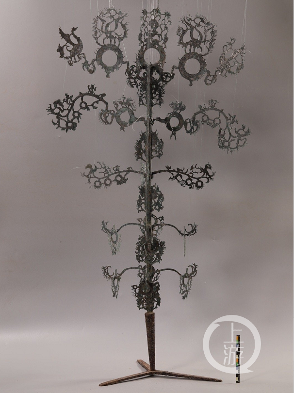 陕西省考古研究院|2000年前摇钱树长的啥样？树高一米多，枝叶是钱形