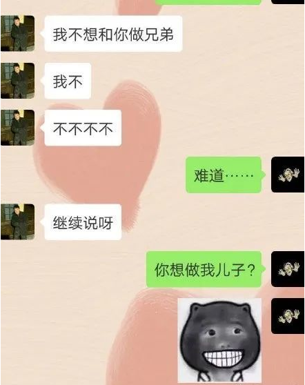 钢铁直女的聊天记录直男这是跟我不相上下啊