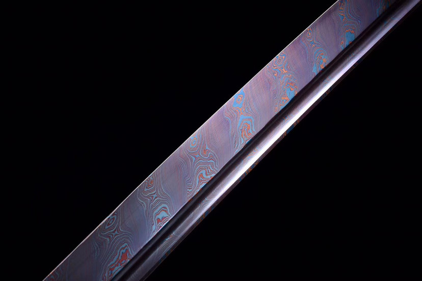 烤蓝扭转纹武士刀