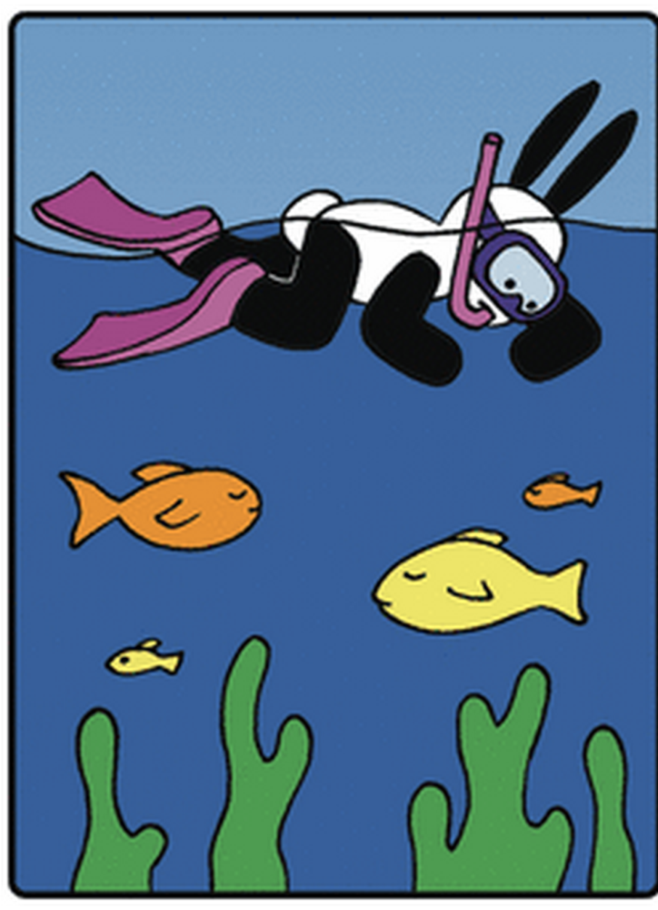 奇趣漫画兔子在海洋里遨游却没算到鲨鱼从空中偷袭