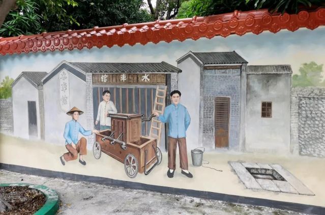 涌头村|中山沙溪镇这条村把历史文化画上墙