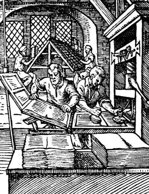 欧洲人古登堡改良了来自中国的活字印刷术,将其在欧洲发扬光大