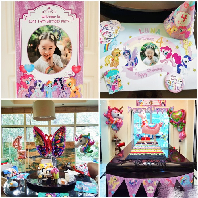 赵文卓|赵文卓夫妇庆小女儿满4岁，一家四口幸福温馨，子月戴超大红宝石