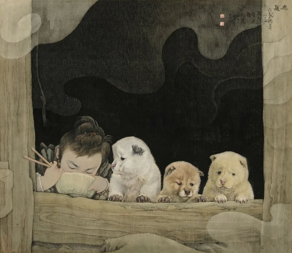 陈白一|著名工笔人物画家陈白一人物画作品欣赏