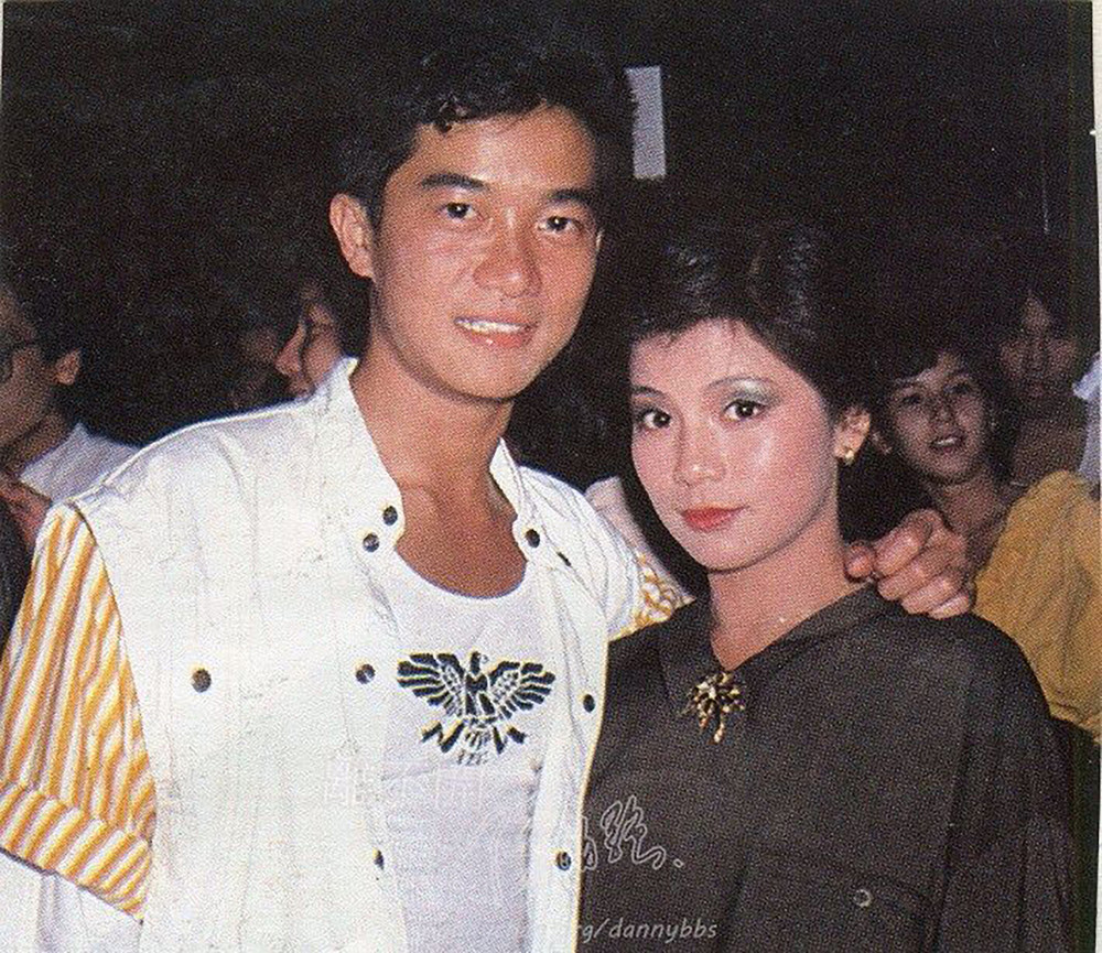 陈百强和翁美玲.