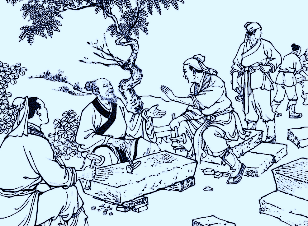 鲁班|小石匠心气高，敢找鲁班比手艺，刨子刮胡锛剃头