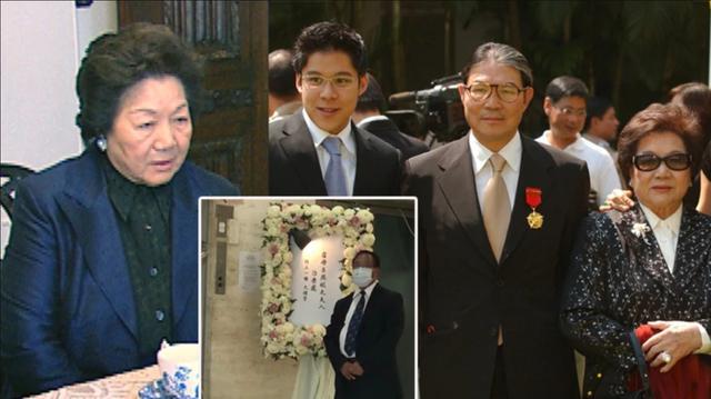 吕燕妮|霍英东原配吕燕妮出殡，孙子霍启刚带着妻子郭晶晶和3个孩子送别