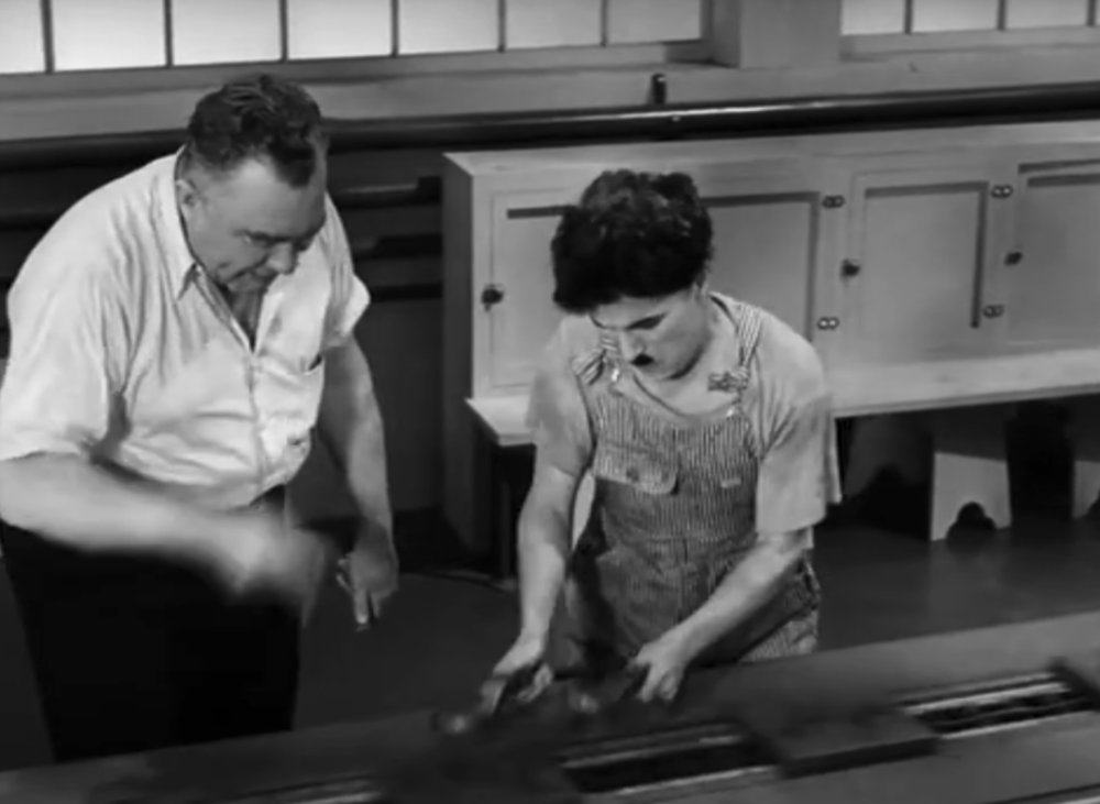 1936年,查理卓别林主演的电影《摩登时代》上映.