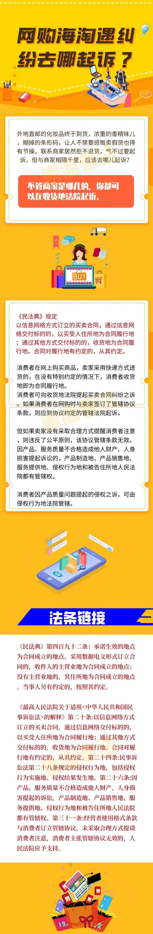 网络|网络安全宣传周｜网购海淘遇到纠纷去哪儿起诉？