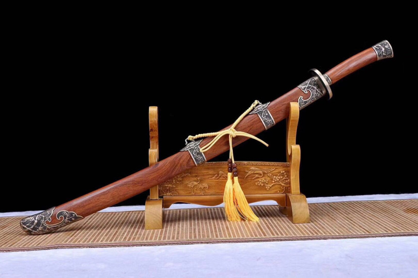 梅花|精品铜装梅花清刀，百炼花纹钢手工折叠锻打