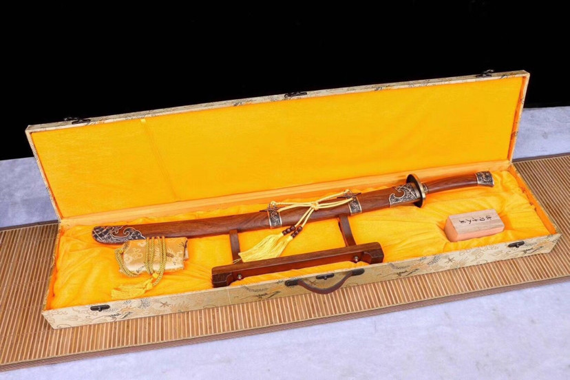 梅花|精品铜装梅花清刀，百炼花纹钢手工折叠锻打