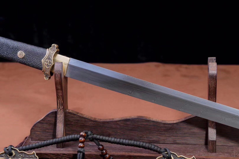精品鱼皮柄唐横刀-唐傲
