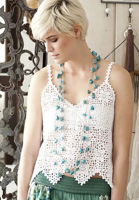 钩针|把学会的钩编花样拼出几件美衣，每天都能换着穿！