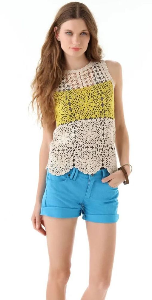 钩针|把学会的钩编花样拼出几件美衣，每天都能换着穿！