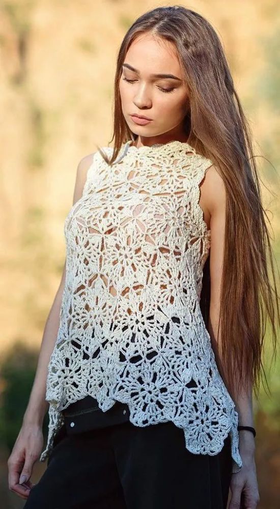 钩针|把学会的钩编花样拼出几件美衣，每天都能换着穿！