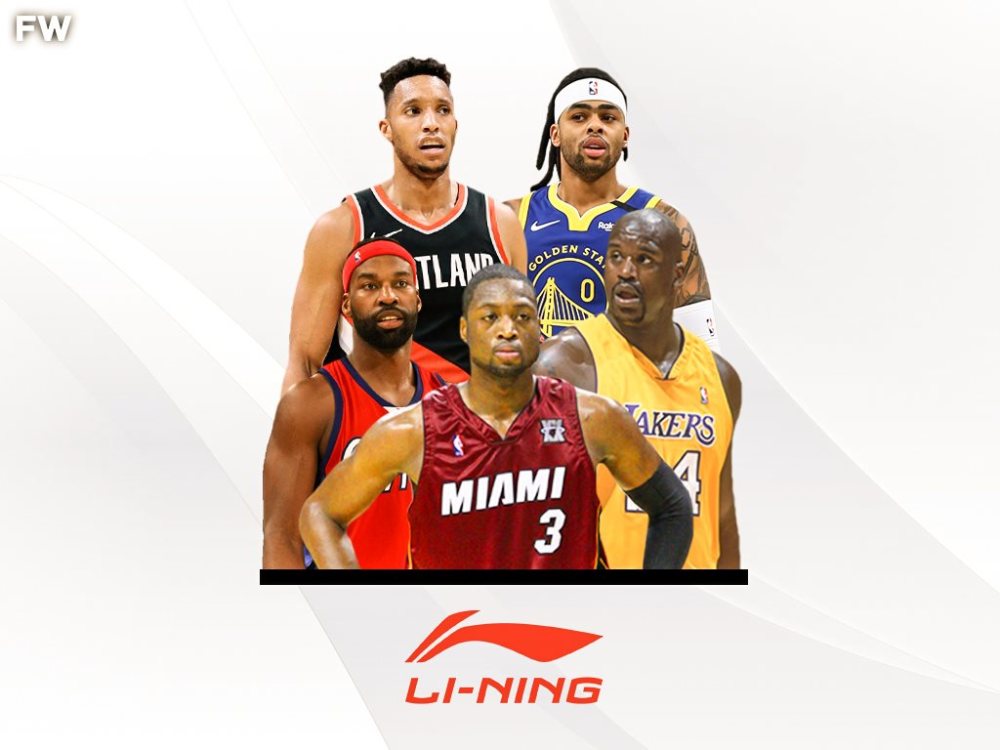 李宁五人组:巴朗-戴维斯,埃文-特纳,丹吉洛-拉塞尔,韦德,奥尼尔,虽然