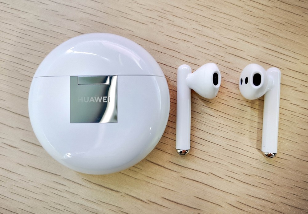 华为freebuds3代真无线耳机白色开箱照