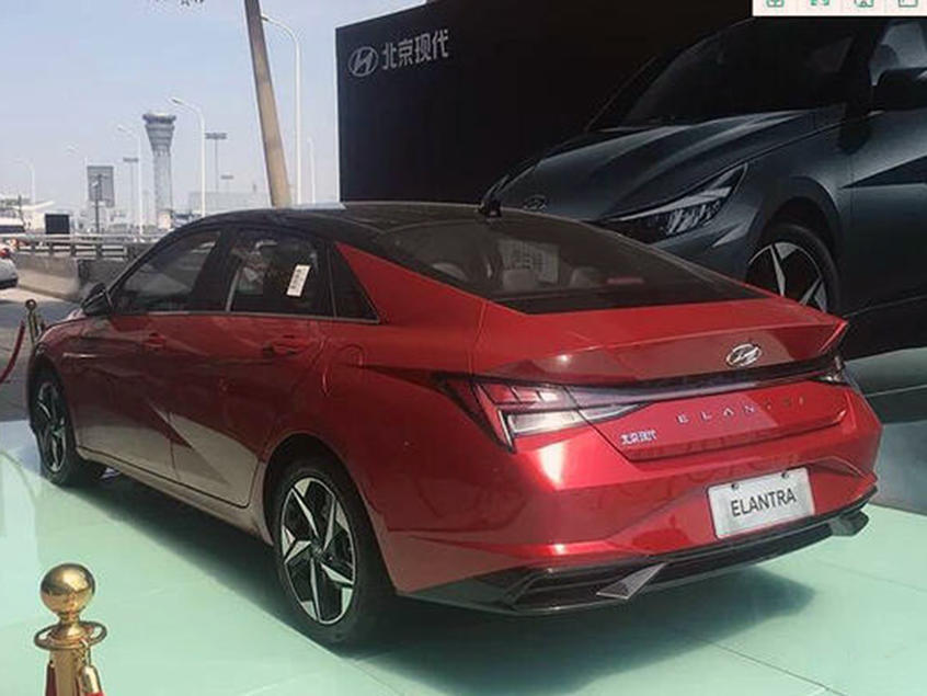 北京现代伊兰特|北京车展正式首发 第七代北京现代伊兰特实车图曝光