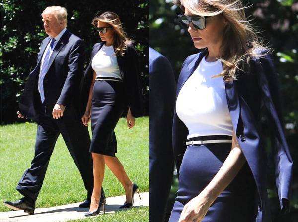 50岁梅拉尼娅穿铅笔裙开会撞衫梅根形象更佳小腹收紧似瘦身成功