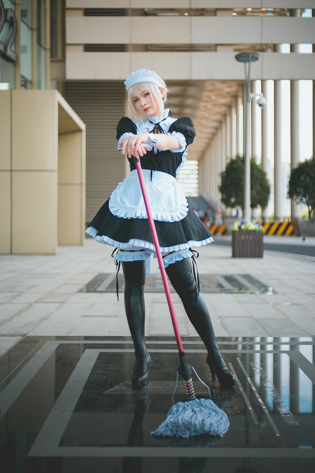 cos:saber女仆,萤火虫漫展 场照